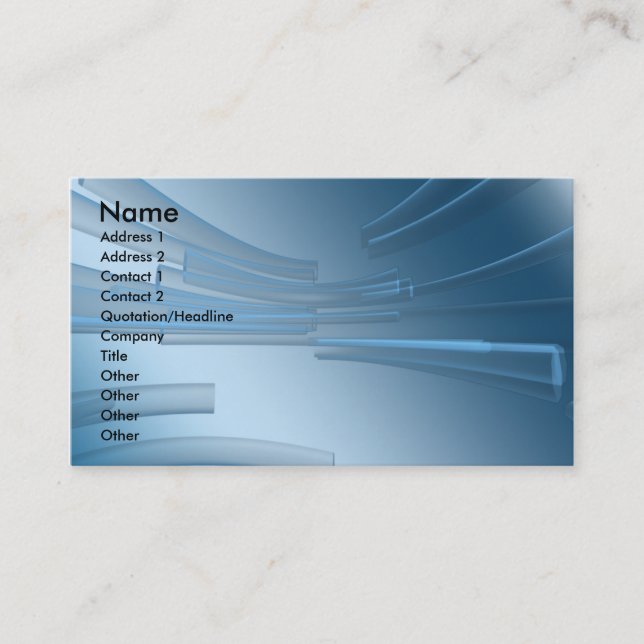Carte De Visite business_blue (Devant)