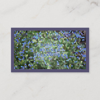 Carte De Visite Business Card, "Stained Glass"