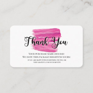 Carte De Visite business merci maquillage maison