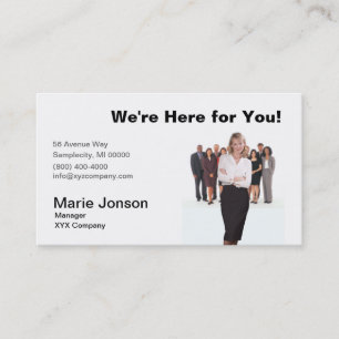 carte de visite "Business People"