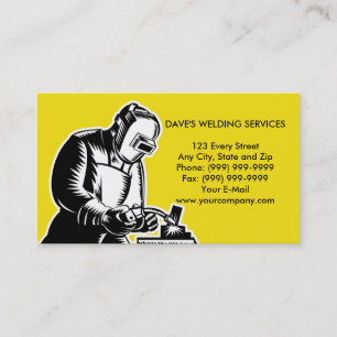 Carte De Visite businesscard de soudure de soudeuse