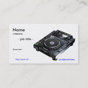 Carte De Visite Businesscard du DJ