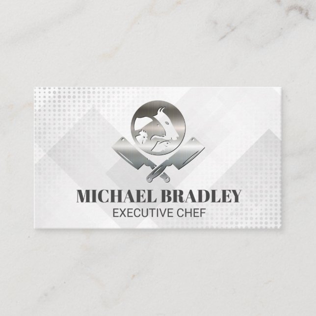 Carte De Visite Butcher Knives | Cattle | Live Stock (Devant)