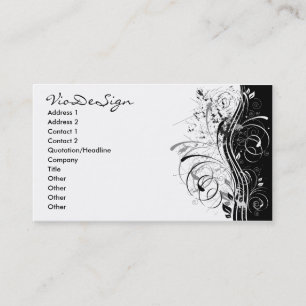 Carte De Visite BWgrunge