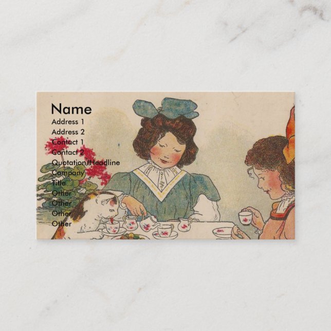 Carte De Visite C est pour Cat (Devant)