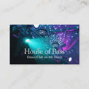 Carte De Visite Cabine de DJ de danse club chaud
