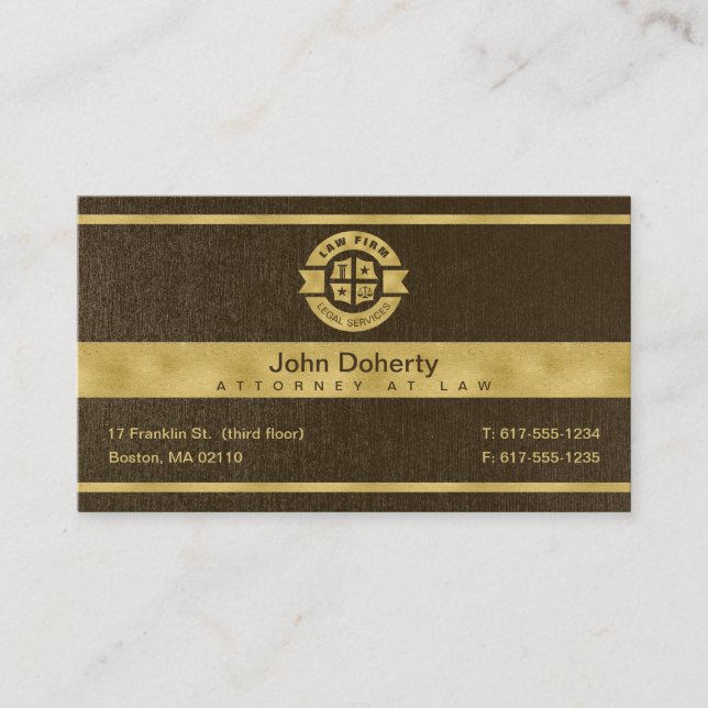 Carte De Visite Cabinet d'avocats | Services juridiques (Devant)
