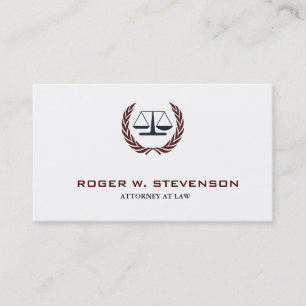 Carte De Visite Cabinet d'avocats simple et professionnel