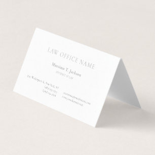 Carte De Visite Cabinet de luxe d'avocat en droit Perle