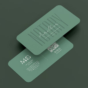 Carte De Visite Cabinet de Notaire Juridique Avocat Droit Teal Mod