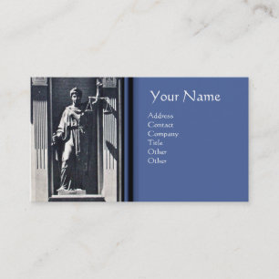 Carte De Visite CABINET JURIDIQUE JUSTICE, AVOCAT Topaz Monogramme