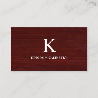 Carte De Visite Cabinet Maker Business Card Template