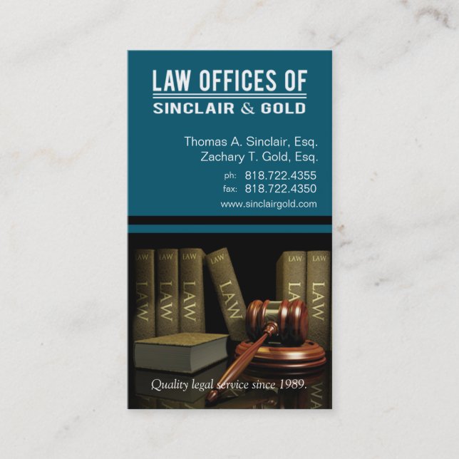 Carte De Visite Cabinets juridiques Legal3 de mandataire - avocat (Devant)