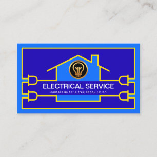 Carte De Visite Câblage de circuit de construction électrique créa