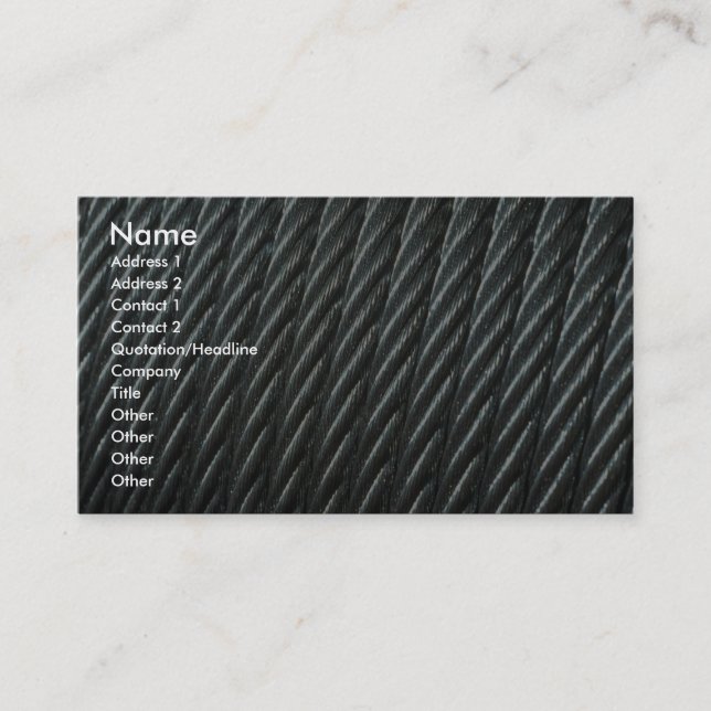 Carte De Visite Câble (Devant)