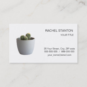Carte De Visite Cactus en pot