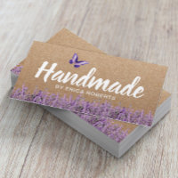 Cadeau artisanal Rustique Kraft Lavender Floral