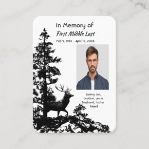 Carte De Visite Cadeau commémoratif Masculin Cerf Art