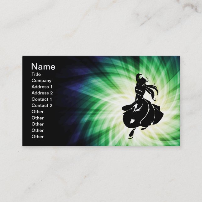 Carte De Visite Cadeau Danseuse De Salsa (Devant)