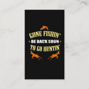Carte De Visite Cadeau de chasse de pêche pour les chasseurs qui