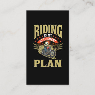 Carte De Visite Cadeau de retraite pour motocyclette pour père de 