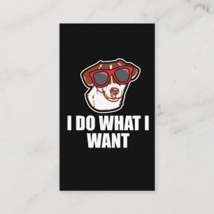 Carte De Visite Cadeau drôle de chien de Jack Russell Terrier