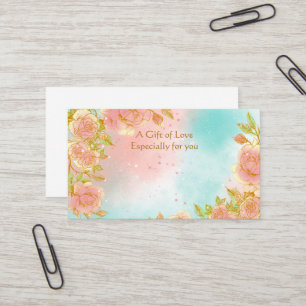 Carte De Visite Cadeau Flower Shop