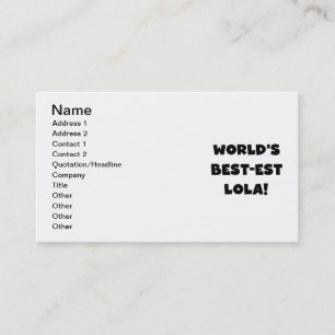 Carte De Visite Cadeau noir et blanc de T-shirts du Meilleur-est