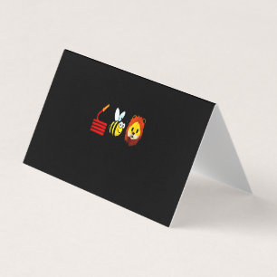 Carte De Visite Cadeau pompier   Abee Love Firefighter