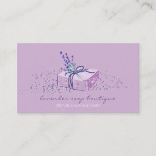 Carte De Visite Cadeau pour fabricant de savon à la lavande