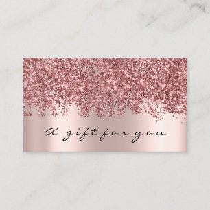 Carte De Visite Cadeaux de certificat-cadeau maquillage Rose Eyela
