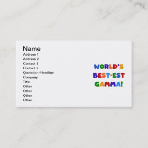 Carte De Visite Cadeaux lumineux gamma de couleurs du Meilleur-est