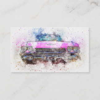 Carte De Visite Cadillac rose