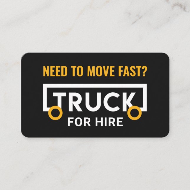 Carte De Visite Cadre Creative Truck Cargo (Devant)