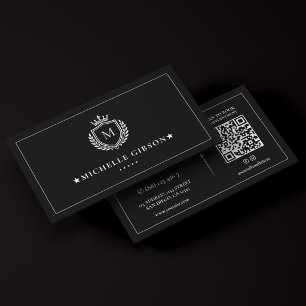 Carte De Visite Cadre de couronne de luxe de marketing professionn