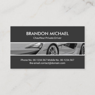 Carte De Visite Cadre de la frontière de voiture sport Détail Au