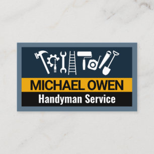 Carte De Visite Cadre des outils de construction Handyman