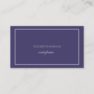 Carte De Visite Cadre élégant moderne violet simple minimaliste