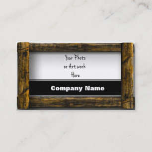 Carte De Visite Cadre en bois
