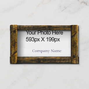 Carte De Visite Cadre en bois