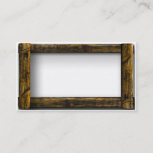 Carte De Visite Cadre en bois