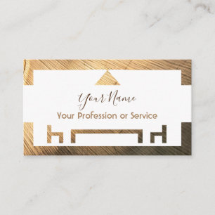 Carte De Visite Cadre en bois pour design d'intérieur et mobilier 