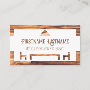 Carte De Visite Cadre en bois pour design d'intérieur et mobilier