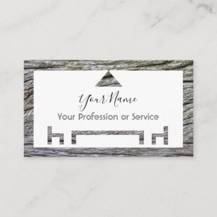 Carte De Visite Cadre en bois pour design d'intérieur et mobilier