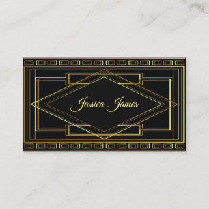 Carte De Visite Cadre Gold Art Déco