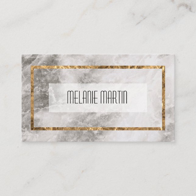 Carte De Visite Cadre Gold Executive et marbre (Devant)