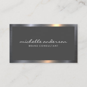 Carte De Visite Cadre métallique Dark Gray