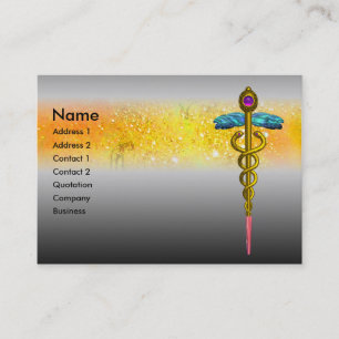 Carte De Visite CADUCUS, dynamique, améthyste