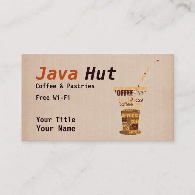 Carte De Visite Café (Devant)