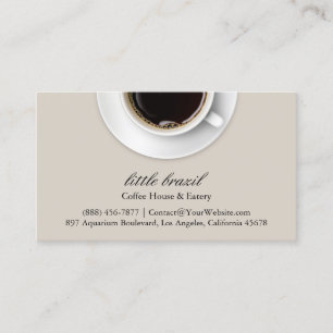 Carte de visite café